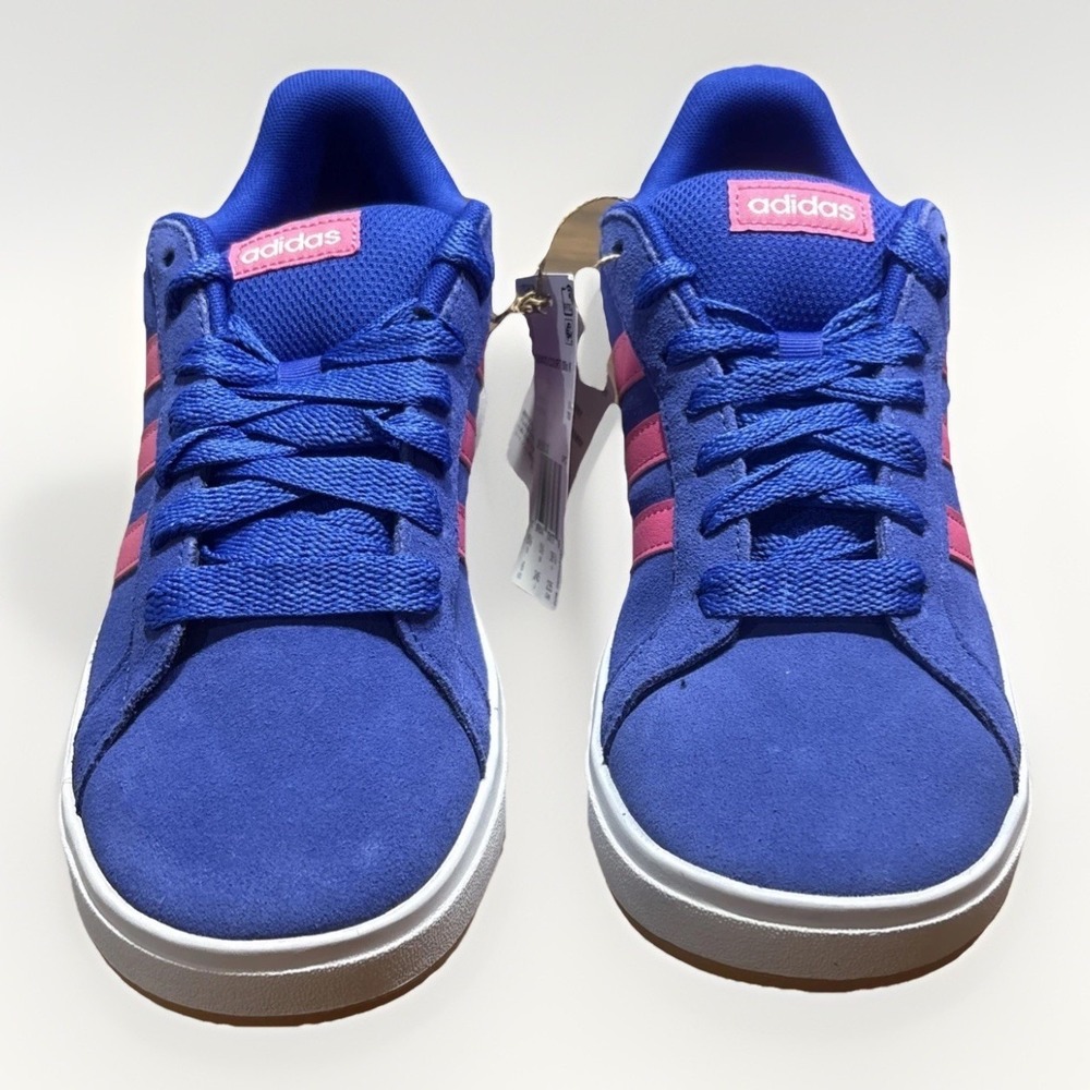 NEW Adidas Grand Court 00, Youth Size 6 Blue/Magenta JR5532